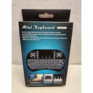 Mini Wireless Keyboard Mouse Combo For PC Smart TV Tablets & More - New